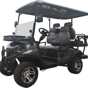 SDLANCH Luxury 4-Seater Electric Golf Cart – charging port view